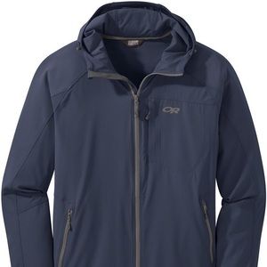 RARE Outdoor Research Men’s Ferrosi Hooded Jacket - Small - Naval Blue / Navy
